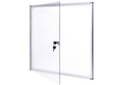 Binnenvitrine wand MAULextraslim whiteboard 6xA4 met slot