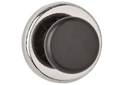 Magneet met knop MAUL Ø36mm trekkracht 5kg chroom/zwart