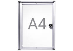 Binnenvitrine wand MAULextraslim whiteboard 1xA4 met slot