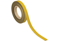 Magneetband MAUL beschrijf- wisbaar 10mx20mmx1mm geel