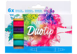 Duotip marker Ecoline botanisch set 6 kleuren