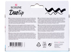 Duotip marker Ecoline botanisch set 6 kleuren