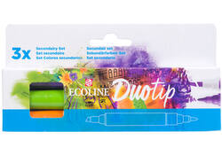 Ecoline Duotip marker secundair set 3 kleuren