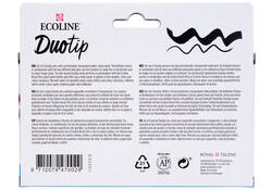 Duotip marker Ecoline basis set 6 kleuren