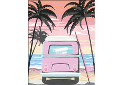 Schilderen op nummers CreArt Beach life