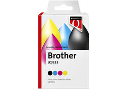 Inktcartridge Quantore alternatief tbv Brother LC3213 zwart + 3 kleuren