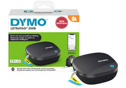 Labelprinter Dymo LetraTag 200B draagbaar bluetooth 12mm zwart