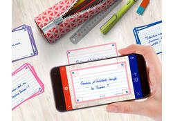 Flashcard Oxford 2.0 75x125mm 80vel 250gr lijn roze