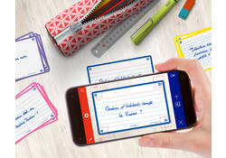 Flashcard Oxford 2.0 75x125mm 80vel 250gr lijn blauw