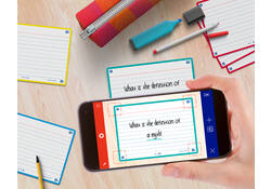 Flashcard Oxford 2.0 75x125mm 80vel 250gr lijn assorti