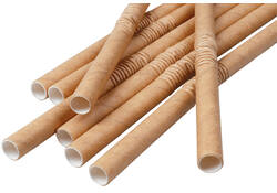 Drinkrietje IEZZY karton buigbaar 6x240mm 100% fair 200 st bruin