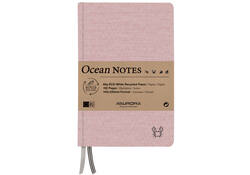 Notitieboek Aurora Ocean A5 192blz lijn 80gr linnenstructuur kaft rood