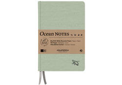 Notitieboek Aurora Ocean A5 192blz lijn 80gr linnenstructuur kaft groen