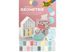 Papierblok Folia Geometrie 24x34cm 270gr 20 vel assorti