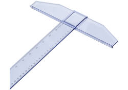 Tekenhaak Aristo GeoCollege 75cm transparant