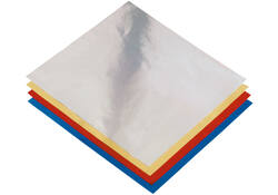 Vouwblaadjes Folia 15x15cm 50 vel alufolie assorti kleuren