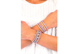 Armbandenset Folia kumihimo inclusief 2 discs 16-delig