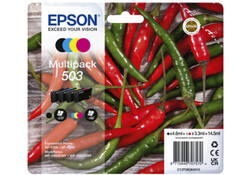 Inktcartridge Epson 503 T09Q64 zwart + 3 kleuren