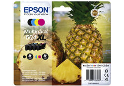 Inktcartridge Epson 604XL T10H64 zwart + 3 kleuren