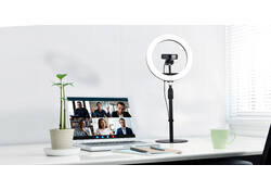Ringlamp Kensington L1000 Bicolour met webcam mount