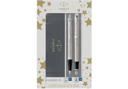 Balpen en vulpen Parker IM stainless steel CT medium
