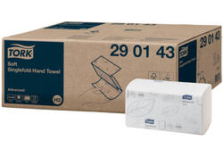Handdoek Tork H3 Advanced Z 2 laags singefold 23x23cm wit 290143