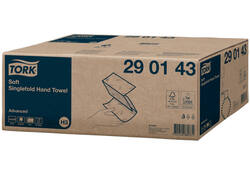 Handdoek Tork H3 Advanced Z 2 laags singefold 23x23cm wit 290143
