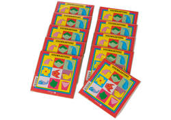 Vouwkartons vierkant 16x16cm 105gram assorti