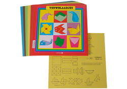 Vouwblaadjes vierkant 20x20cm 65gram assorti