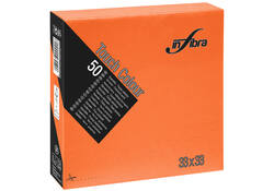 Servet oranje Infibra 33x33cm 2laags 50vel
