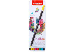 Kleurpotlood Bruynzeel 6 stuks neon kleuren