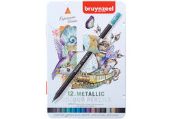 Kleurpotlood Bruynzeel 12 stuks metallic kleuren