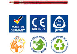 Kleurpotlood Staedtler Noris Colour Jumbo set à 12 kleuren