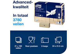 Handdoek Tork Xpress Soft Multifold Advanced H2 213x240mm 180 vel Natural 130299