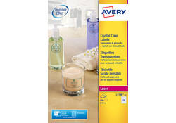 Etiket Avery L7780-25 rond 40mm transparant 600stuks
