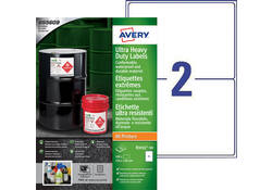 Etiket Avery B3655-50 148x210mm polyethyleen wit 100stuks