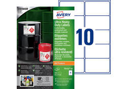 Etiket Avery B7173-50 99x57mm polyethyleen wit 500stuks