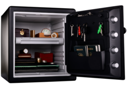 Kluis MasterLock brandvrij en waterdicht electronisch combi-slot XL zwart ZA43
