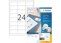 Etiket HERMA 10779 66x33.8mm wit 1920stuks