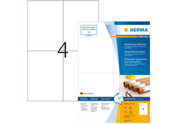 Etiket HERMA 10773 105x148mm weerbestendig wit 320stuks