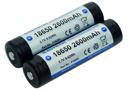 Accu 18650-26H, PCB beschermd, 2600mAh, 3,7V