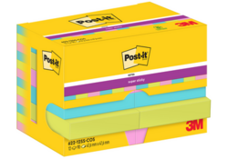 Memoblok Post-it 622 Super Sticky 47,6x47,6mm Cosmic