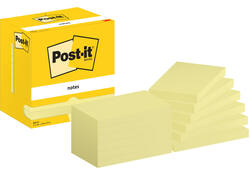 Memoblok Post-it 655 76x127mm geel