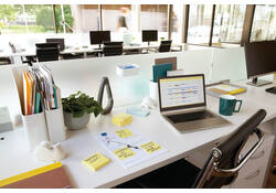Memoblok Post-it 654 76x76mm geel