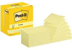 Memoblok Post-it Z-Note R350 76x127mm geel