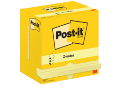 Memoblok Post-it Z-Note R350 76x127mm geel