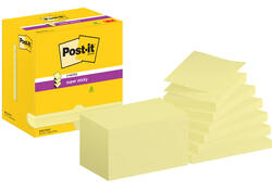 Memoblok Post-it Z-Note S350 Super Sticky 76x127mm geel
