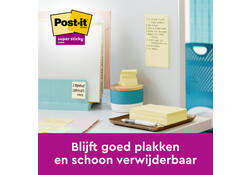 Memoblok Post-it 622 Super Sticky 47,6x47,6mm geel