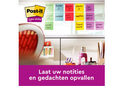 Memoblok Post-it 654 Super Sticky 76x76mm 90 vel rainbow