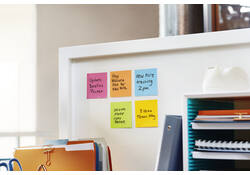 Memoblok Post-it 622 Super Sticky 47,6x47,6mm Carnival 12 stuks